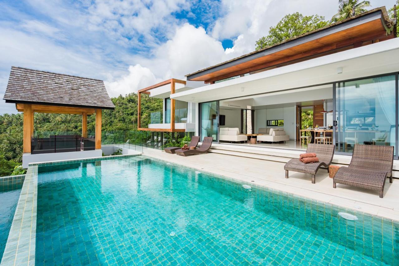 Samui Relax Airfreshing Privacy Modern Luxury Seaview Natural Rainforest Infinity Pool Villa With 3 Beds Suits With Housekeeper Ko Samui Exteriér fotografie